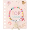 Depesche 13269 TOPModel - Diario con Chiusura a Cuore e Braccialetto, Libro in Rosa, con Motivo Modello, Dettagli in Oro e Pagi