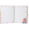 Depesche 13269 TOPModel - Diario con Chiusura a Cuore e Braccialetto, Libro in Rosa, con Motivo Modello, Dettagli in Oro e Pagi
