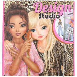 Depesche 13345 Crea Il Tuo TOPModel - Libro da colorare Design Studio, con 30 Pagine per disegnare Motivi di Modelli, Inclusi A