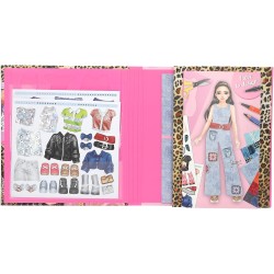 Depesche 13345 Crea Il Tuo TOPModel - Libro da colorare Design Studio, con 30 Pagine per disegnare Motivi di Modelli, Inclusi A