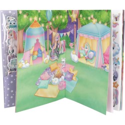 Depesche 13353 Ylvi - Libro di adesivi con 16 pagine di sfondo dettagliate da decorare, incl. adesivi di carta e di pastafrolla