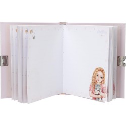 Depesche 13569 TOPModel Kitty And Doggy - Diario con Chiusura a Cuore e Chiave, Libro in Viola, con Motivo a Modello, Motivo a 