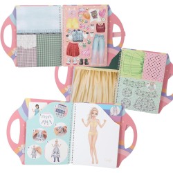 Depesche 13574 TOPModel - Libro di Adesivi Dress Me Up con 20 Pagine di Motivi di Ballerine prestampati da disegnare da Soli, I