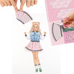 Depesche 13574 TOPModel - Libro di Adesivi Dress Me Up con 20 Pagine di Motivi di Ballerine prestampati da disegnare da Soli, I