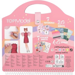 Depesche 13574 TOPModel - Libro di Adesivi Dress Me Up con 20 Pagine di Motivi di Ballerine prestampati da disegnare da Soli, I