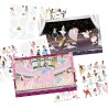 Depesche 13610 TOPModel Stickerworld Ballet - Libro di Adesivi con 20 Pagine di Sfondo da incollare, Incluse 3 Pagine Doppie di