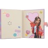Depesche 13621 TOPModel Girl Power - Diario con codice numerico e sonoro, Libro in Rosa, con Motivo Modello e 192 Pagine a Righ