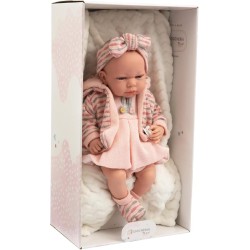Arias - Bambola bebè con cuscino, rosa. 40cm, POS200059
