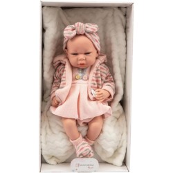 Arias - Bambola bebè con cuscino, rosa. 40cm, POS200059