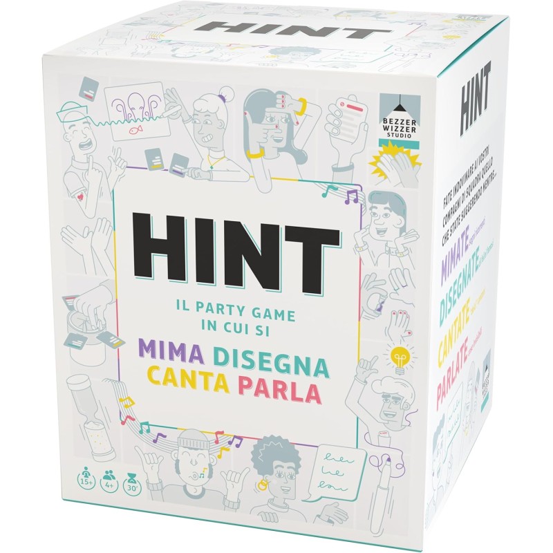 Asmodee Hint Go, Gioco da Tavolo con un Nuovo Design, 15+ Anni, 4+ Giocatori, Edizione in Italiano