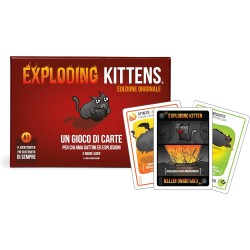 Asmodee - Exploding Kittens - Carte da Gioco, Gioco da tavolo e Party Game, 2-5 Giocatori, 7+ Anni, 15 min, Edizione in Italian