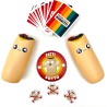 Asmodee - Throw Throw Burrito - Divertente Gioco da Tavolo, con Due Burrito Squishy, Carte da Gioco, 7+ Anni, 2-6 Giocatori, Ed