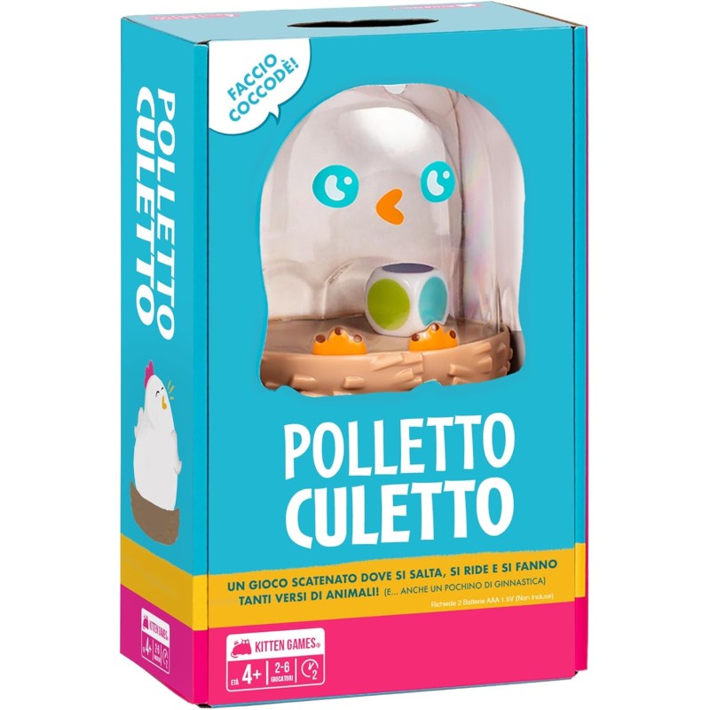 Asmodee Polletto Culetto, Un Gioco da Tavolo di Exploding Kittens, 4+ Anni, 2-6 Giocatori, Edizione in Italiano