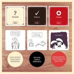 Asmodee Horrible Therapist, Gioco di Carte, Un Party Game di Exploding Kittens, 3-8 Giocatori, 17+ Anni, Edizione in Italiano