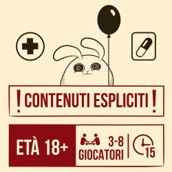 Asmodee Horrible Therapist, Gioco di Carte, Un Party Game di Exploding Kittens, 3-8 Giocatori, 17+ Anni, Edizione in Italiano
