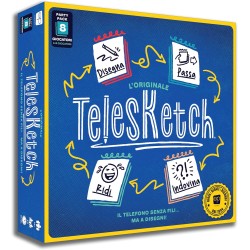 Asmodee Telesketch, Nuova Versione, Gioco da Tavolo, 10+ Anni, 4-8 Giocatori, Edizione in Italiano