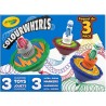 ColourWhirls, la Trottola dei Colori, Set con 3 Trottole, Colori Assortiti, Sfide in Famiglia e con gli Amici, Gioco e Regalo C