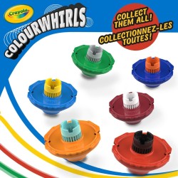 ColourWhirls, la Trottola dei Colori, Set con 3 Trottole, Colori Assortiti, Sfide in Famiglia e con gli Amici, Gioco e Regalo C
