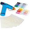 CRAYOLA Marker Airbrush - Aerografo Creativo per Bambini con 8 Pennarelli Lavabili e 5 Stencil, Giocattolo Educativo per Attivi
