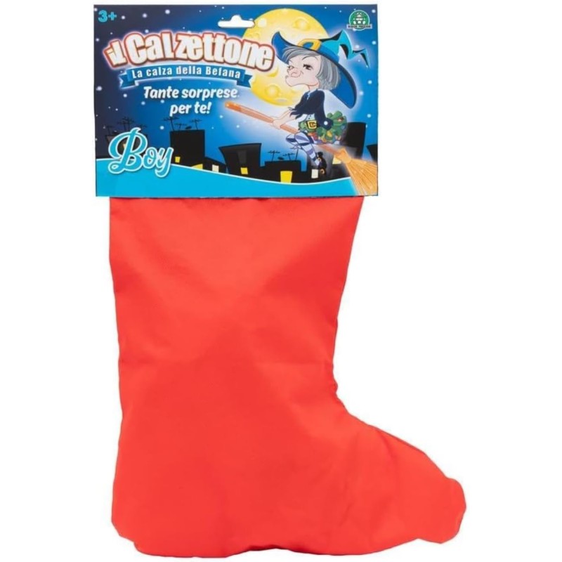 Giochi Preziosi - Calzettone Boy, Calza Befana per Bambino con Giocattoli, Regalo per Le Feste con Sorprese A Partire dai 3 Ann