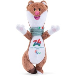 Trudi Mascotte dei Giochi Paralimpici Invernali di Milano Cortina 2026 | 13x9x8 cm Taglia XXS | Modello 68278