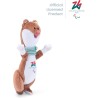 Trudi Mascotte dei Giochi Paralimpici Invernali di Milano Cortina 2026 | 13x9x8 cm Taglia XXS | Modello 68278