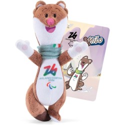 Trudi Mascotte dei Giochi Paralimpici Invernali di Milano Cortina 2026 | 13x9x8 cm Taglia XXS | Modello 68278