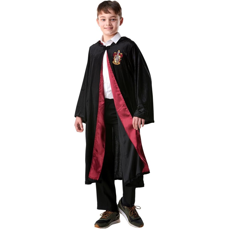 Rubies Costume Harry Potter Deluxe per Bambino e Bambina, Licenza Ufficiale, 142 - 154 cm Tg.TW (11/12 anni), Tunica con Cappuc