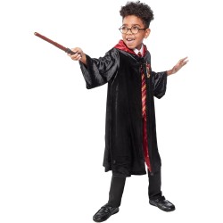 Rubies Costume Harry Potter Deluxe per Bambino e Bambina, Licenza Ufficiale, 134 - 140 cm Tg.XL (9/10 anni), Tunica con Cappucc