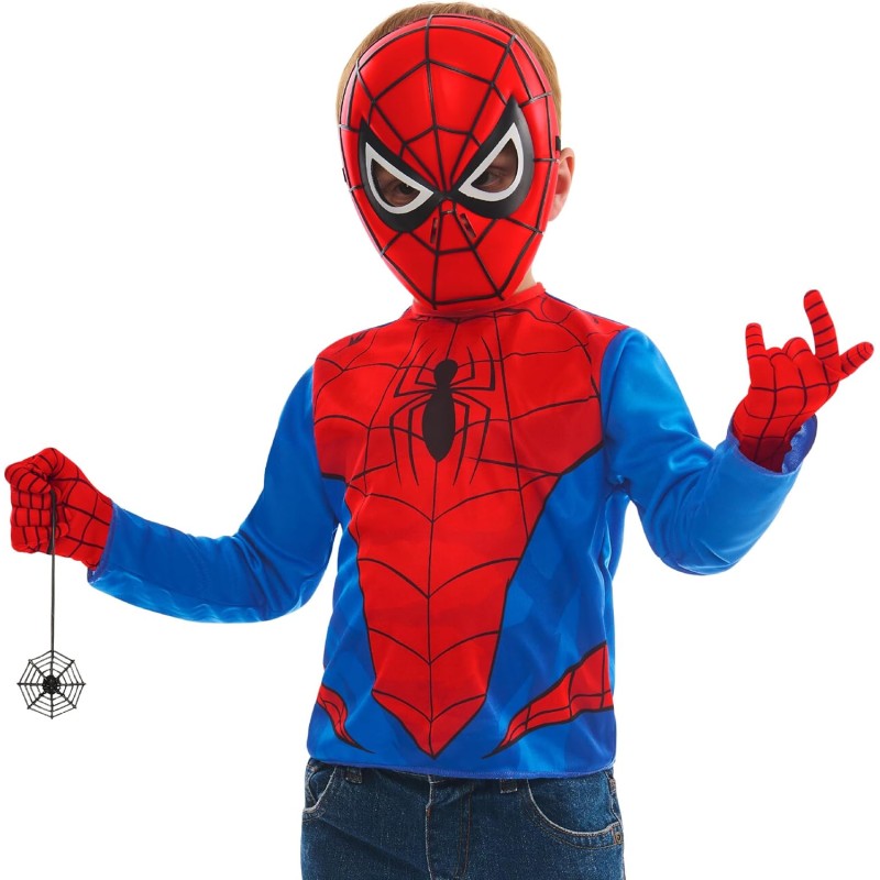 Rubies Costume ufficiale Marvel Spiderman, per bambini, Tg.4-6 anni
