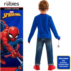 Rubies Costume ufficiale Marvel Spiderman, per bambini, Tg.4-6 anni