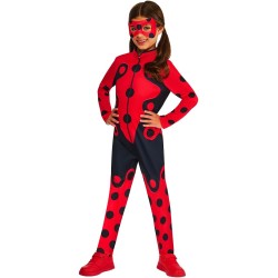 Rubies Costume ufficiale Zag America Miraculous Ladybug per bambini Tg.XS (5/6 anni) 110-116 cm