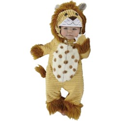 Rubies Costume da Leone Safari, Taglia Neonato 1-2 anni, con coda e berretto a testa di leone, per Halloween, Carnevale e Compl