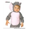 Rubies Costume Elefante per neonato 18/24 mesi, Tuta con cappuccio e coda