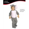 Rubies Costume Elefante per neonato 12/18 mesi, Tuta con cappuccio e coda