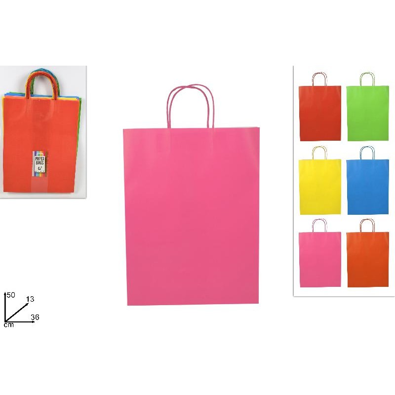 Busta Regalo Carta 50x13x36 cm, colori assortiti, 1 pezzo