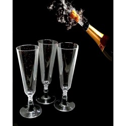 Flute Plastica 6 Pz Trasparenti da 133 cc