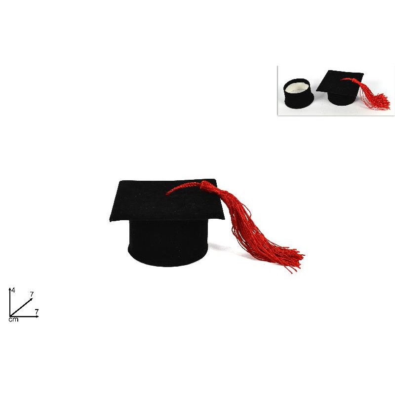 Scatola Tocco Laurea Nero