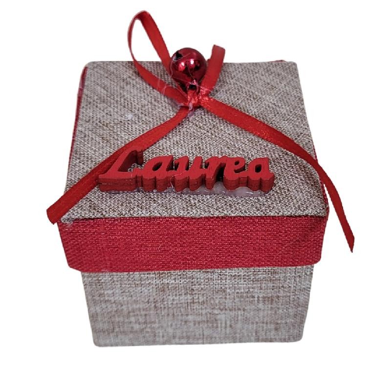 Ricordo Laurea Scatola Quadrata 5,5x6 cm