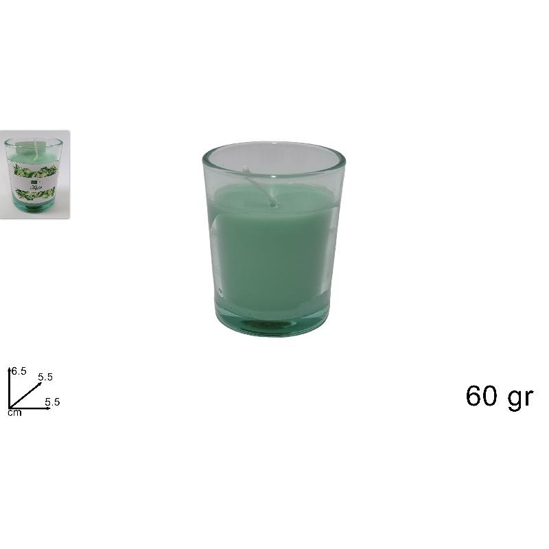 Candela Profumata Mela in Bicchiere