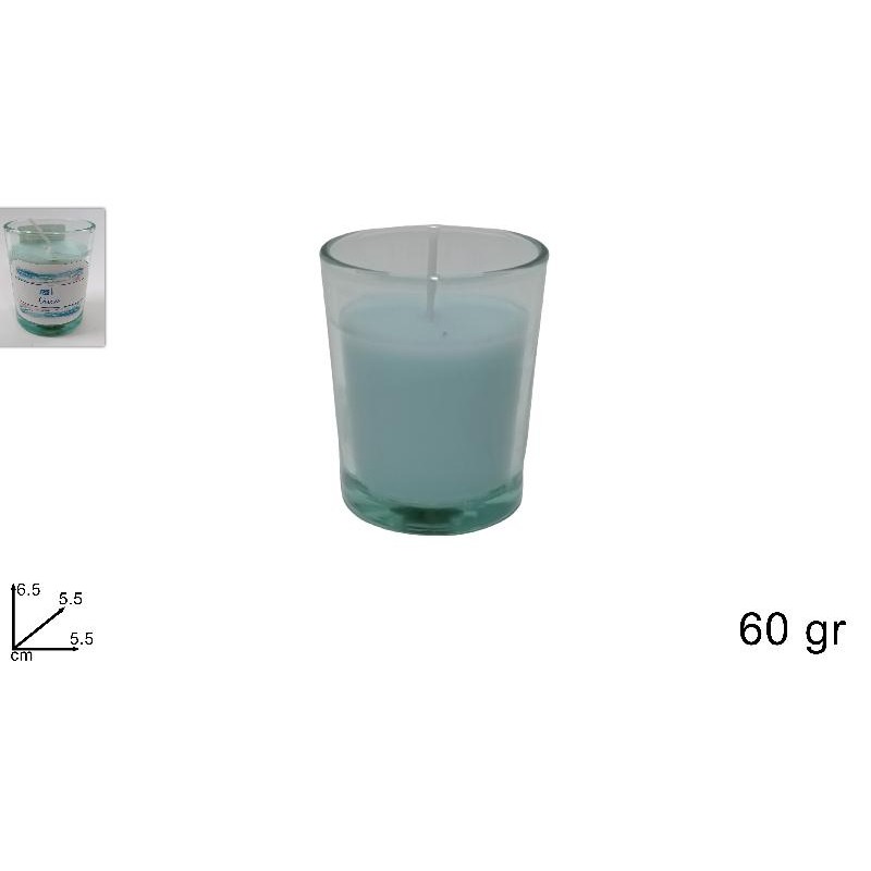 Candela Profumata Ocean in Bicchiere