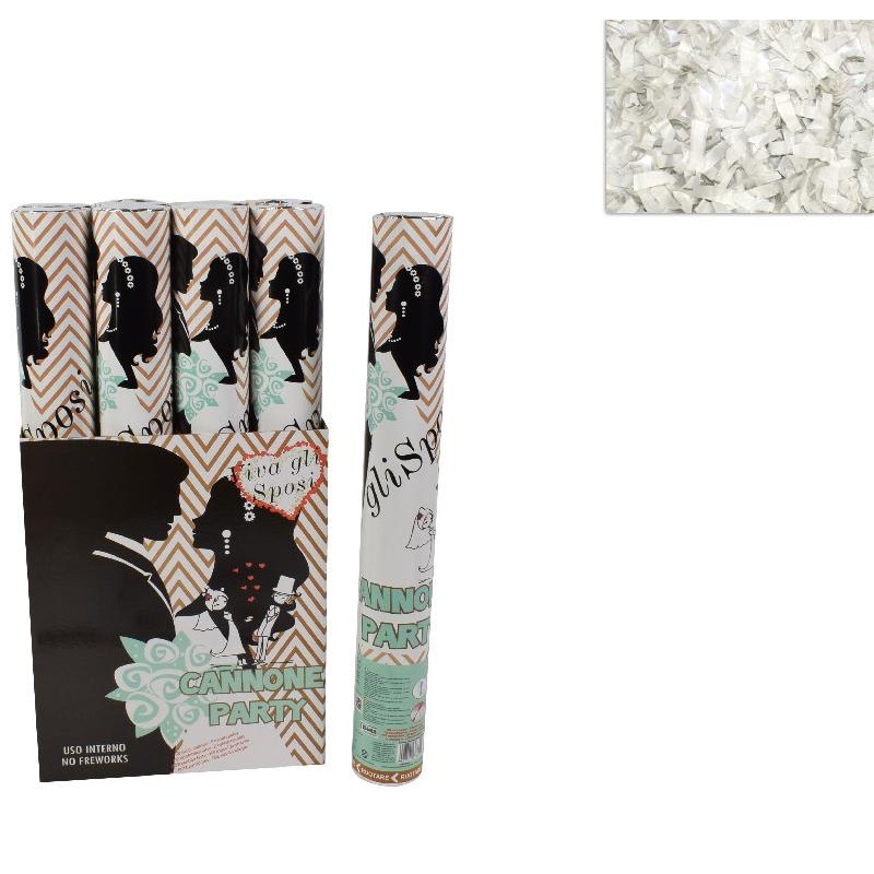 Cannone Sposi 40 cm Bianco