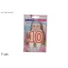 Candela 10 Anni, 7 cm