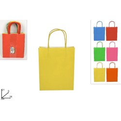 Busta Regalo Carta 21x8x18 cm, colori assortiti, 1 pezzo