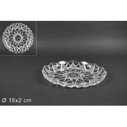 Vassoio Stella Ø 18 cm Trasparente
