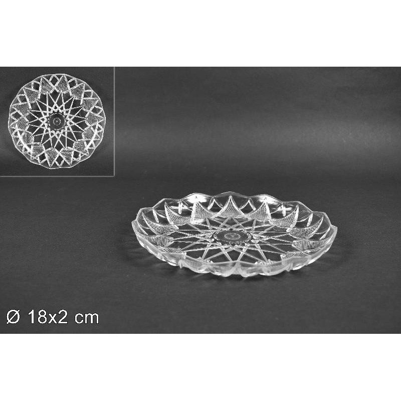 Vassoio Stella Ø 18 cm Trasparente