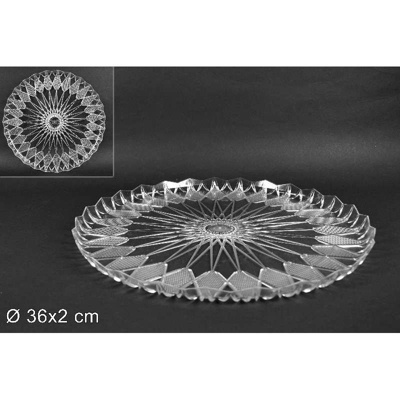 Vassoio Stella Ø 36 cm Trasparente