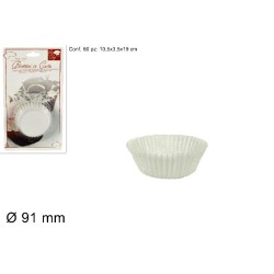 Pirottini Dolci in carta Ø 91 mm Bianco, 60 pezzi