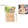 Forchettine Aperitivo Bamboo 9 cm, 50 Pezzi