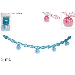 Festone Felice Battesimo 3 Mt, colori assortiti, 1 pezzo